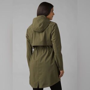 prAna - Othello Falls Trench in Cargo Green
